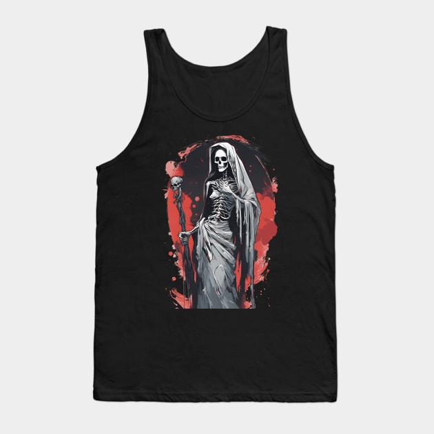 Santa Muerte Tank Top by huwagpobjj